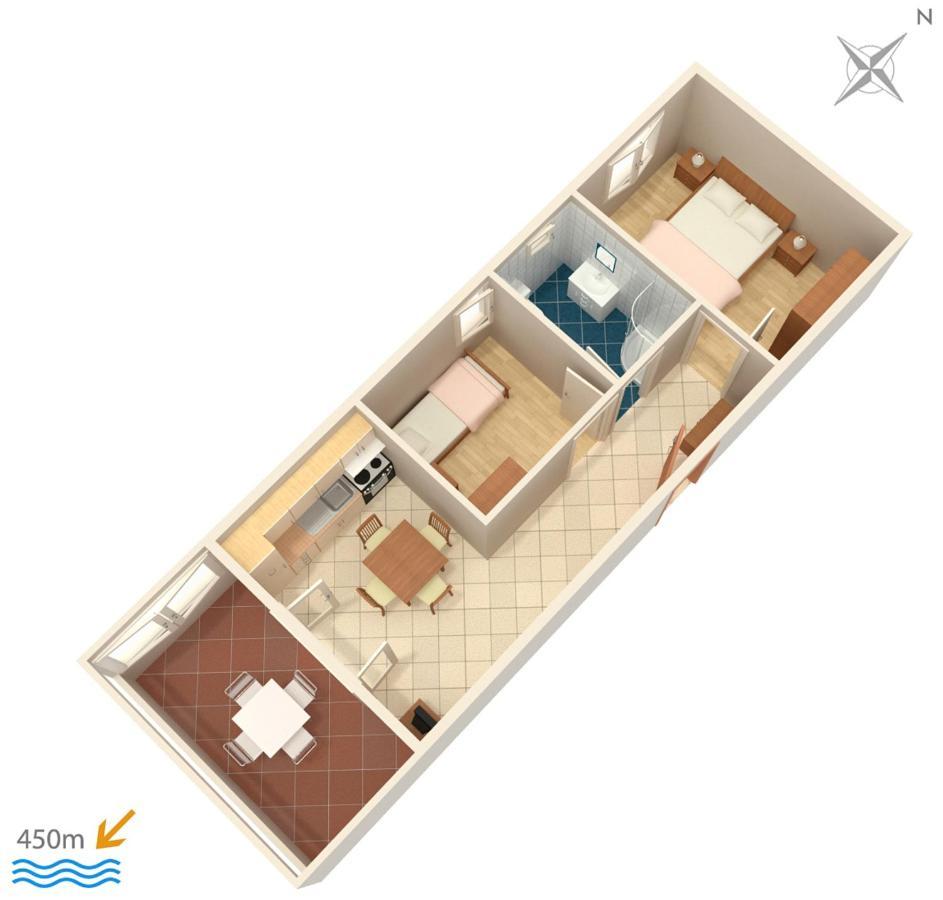 Family Friendly Apartments With A Swimming Pool Povljana, Pag - 244 מראה חיצוני תמונה